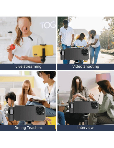 Micrófono Lavalier Inalámbrico AMOOX K9 para iPhone y Cámara