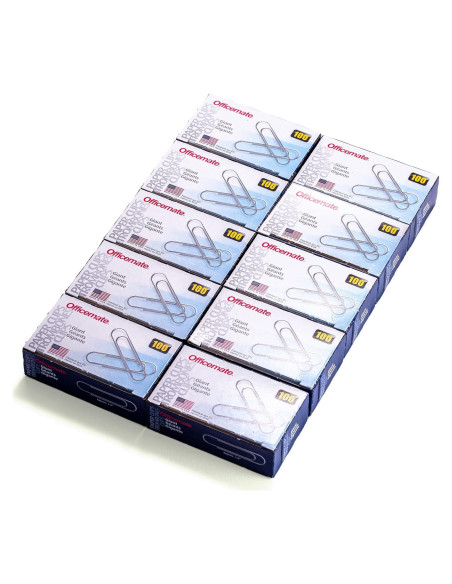 Ganchos de Papel Gigantes Officemate, Paquete de 1000 Ganchos