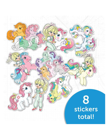 Calcomanías Mi Pequeño Pony Desierto Cactus - 8 Vinilos Adhesivos