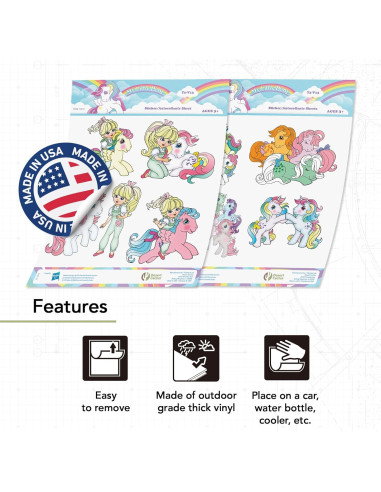 Calcomanías Mi Pequeño Pony Desierto Cactus - 8 Vinilos Adhesivos