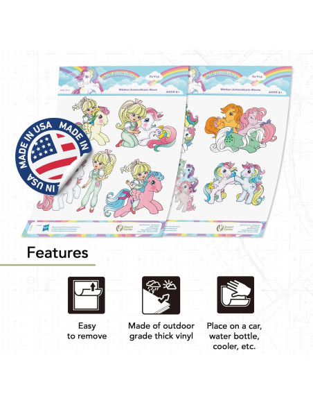 Calcomanías Mi Pequeño Pony Desierto Cactus - 8 Vinilos Adhesivos