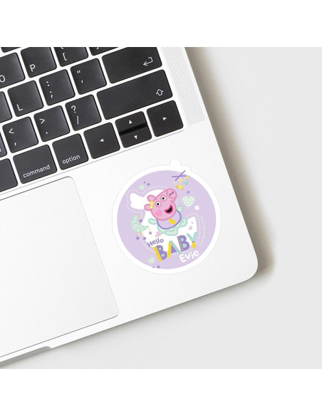 Sticker Troquelado Peppa Pig CafePress 7.6x10.2cm Mate Sticker Troquelado Peppa Pig CafePress 7.6x10.2cm Mate