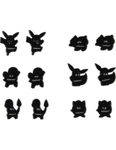 Set de 6 Pendientes de Pokemon Joyería Bioworld Unisex 2