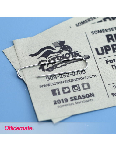 Ganchos de Papel Gigantes Officemate, Paquete de 1000 Ganchos