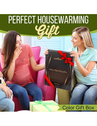 Tabla de Charcutería NutriChef 44.5x32.8 cm con 6 Cuchillos