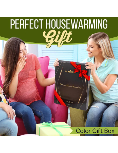 Tabla de Charcutería NutriChef 44.5x32.8 cm con 6 Cuchillos