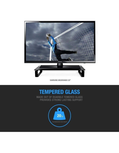 Soporte para Monitor de Vidrio Templado Eutuxia Tipo-S 55.24x20.96cm