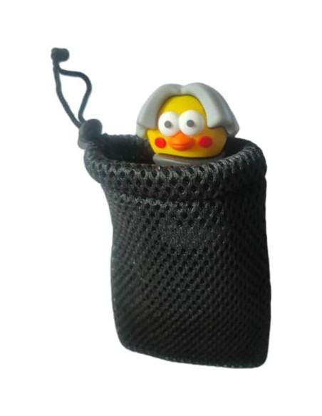 Bolsa de Cuerda de Malla de Nylon QLXHBOT 5Pcs 13x9cm Negra