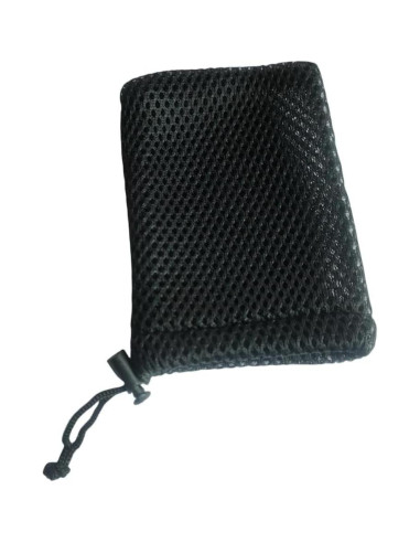 Bolsa de Cuerda de Malla de Nylon QLXHBOT 5Pcs 13x9cm Negra