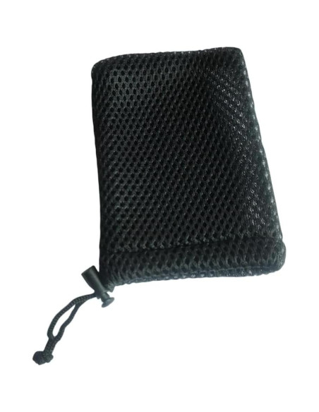 Bolsa de Cuerda de Malla de Nylon QLXHBOT 5Pcs 13x9cm Negra