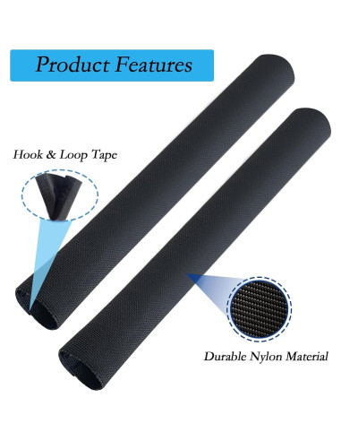 Manga Organizadora de Cables RddenIy 152.4 cm Nylon Negro 2Pcs