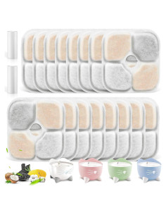 16 Filtros de Agua Catit PIXI para Gatos - Triple Filtración