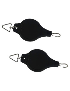 Polea de Planta Ogrmar 2PCS Soporte Colgante 15kg Negro