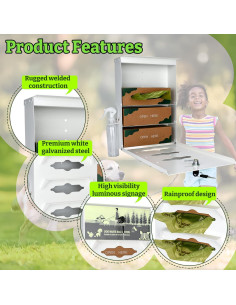 Dispensador de bolsas para excrementos DITKOK de metal 600 bolsas 2