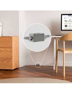 Acopladores RJ45 Blindados Cat6 Iwillink 2-Pack Ethernet Femenino 2