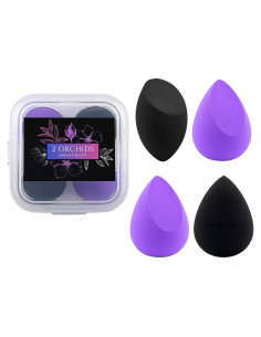 Esponjas de Maquillaje 2 ORCHIDS - Sin Látex, 4 Piezas