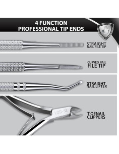 Kit de Pedicura para Uñas Encarnadas Teenitor - Acero Inoxidable 2