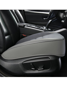 Cojín de Asiento de Coche KAYI 2 Pack Espuma de Memoria Gris 2