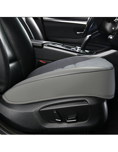 Cojín de Asiento de Coche KAYI 2 Pack Espuma de Memoria Gris