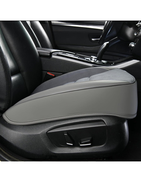 Cojín de Asiento de Coche KAYI 2 Pack Espuma de Memoria Gris
