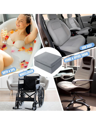 Asiento Elevador Plegable MABOZOO para Jacuzzi Gris