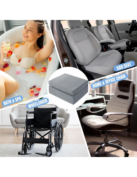 Asiento Elevador Plegable MABOZOO para Jacuzzi Gris