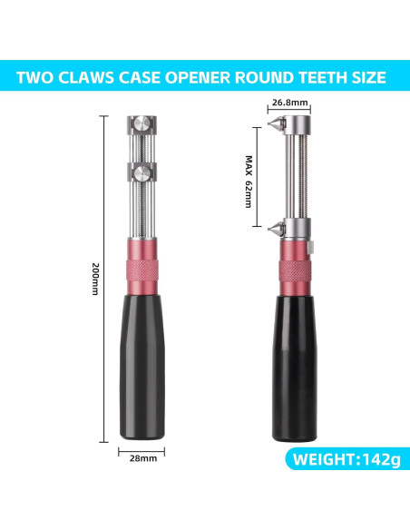 Abridor de Fondo de Reloj HAODA 2 Mandíbulas 60mm