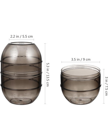 Tazón Mezclador de Tinte para Cabello SOLUSTRE 200ml Gris