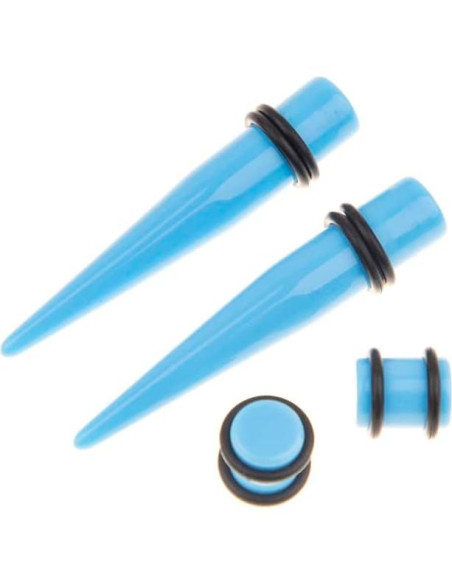 Kit de Estiramiento de Orejas 84 PCS Acrílico 14G-00G