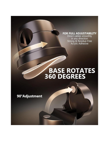 Clips Magnéticos para Cables Tesmax 360 - Organizador 6 Pack