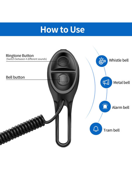 Bocina Eléctrica para Bicicleta YOUNGFLY 120db USB Impermeable