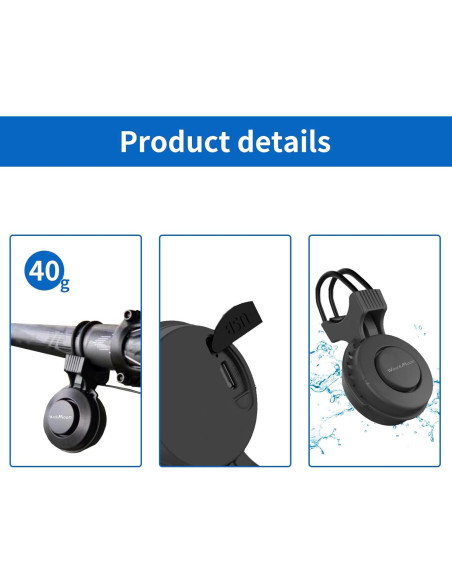 Bocina Eléctrica para Bicicleta YOUNGFLY 120db USB Impermeable