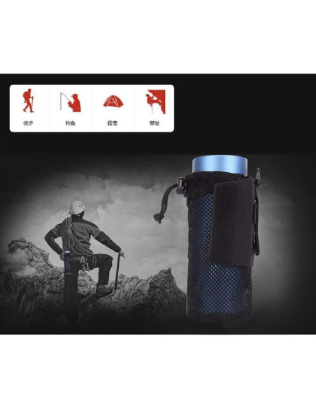 Bolsa de Agua Pouch Molle SHAPE YOU 500ml Plegable Negra