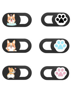 Cubierta de Webcam Deslizante Ximimark 6 Pcs Ultra Fina