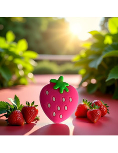 Amortiguador de Vibración para Raqueta de Tenis Seadiquiet Fresa Rosa 2