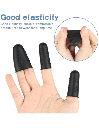 Protectores de Dedos de Silicona Styquenzer - 12 Piezas 3 Tamaños