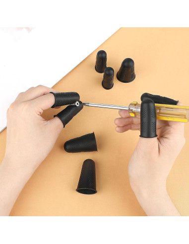 Protectores de Dedos de Silicona Styquenzer - 12 Piezas 3 Tamaños
