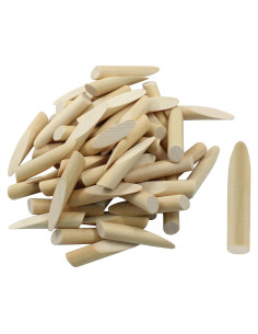 150 Tapones de Madera de Pino 9.5 mm para Agujeros de Tornillo