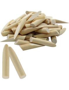150 Tapones de Madera de Pino 9.5 mm para Agujeros de Tornillo 2