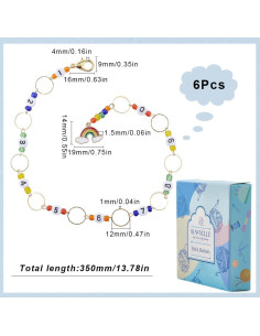 Contadores de Fila de Tejer SUNNYCLUE 6Pcs Multicolor 2