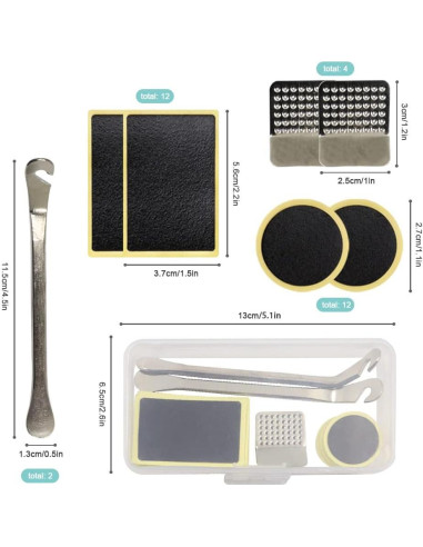 Kit de Parcheo de Neumáticos de Bicicleta BangBoom 18 Piezas