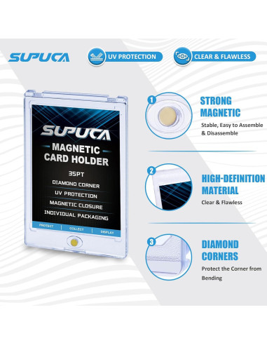 Soporte Magnético para Tarjetas 100 Unidades Supuca 35PT