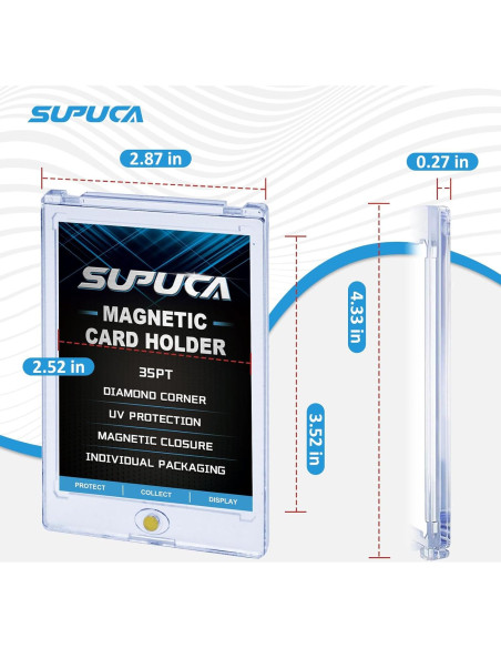 Soporte Magnético para Tarjetas 100 Unidades Supuca 35PT