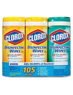 Toallitas Desinfectantes Clorox - Paquete de 3 Tubos de 35