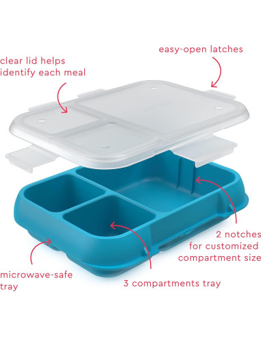 Bandeja de Repuesto Bentgo Pop Rojo Llama/Turquesa 5 Tazas