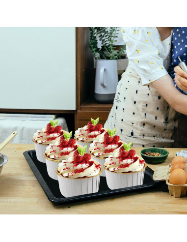 Pack de 100 Tazas de Cupcake Desechables LNYZQUS 150ml