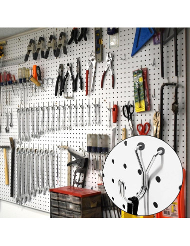 Bloques de Gancho para Tablero de Clavos AccEncyc 120 Pcs