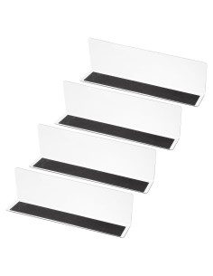 Divisores de Estante Magnéticos PATIKIL 4 Piezas Acrílico 20x3x6cm