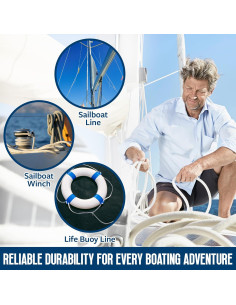 Cuerda de Nylon Trenzada MeasuPro 3/16" x 30.48m Multiusos 2