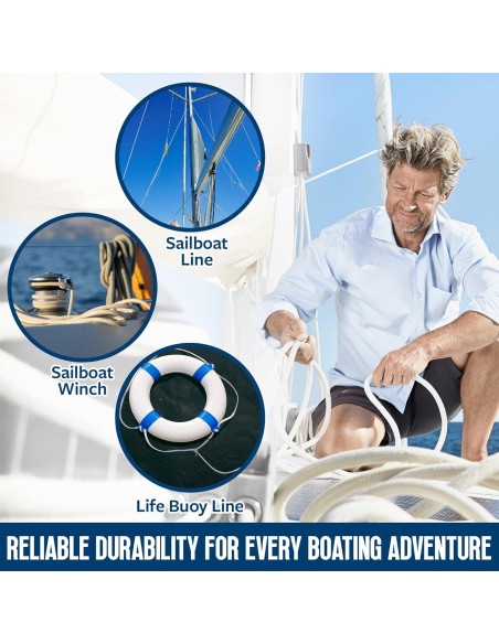 Cuerda de Nylon Trenzada MeasuPro 3/16" x 30.48m Multiusos